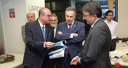 Ministro Barroso em visita ao TJ-MG