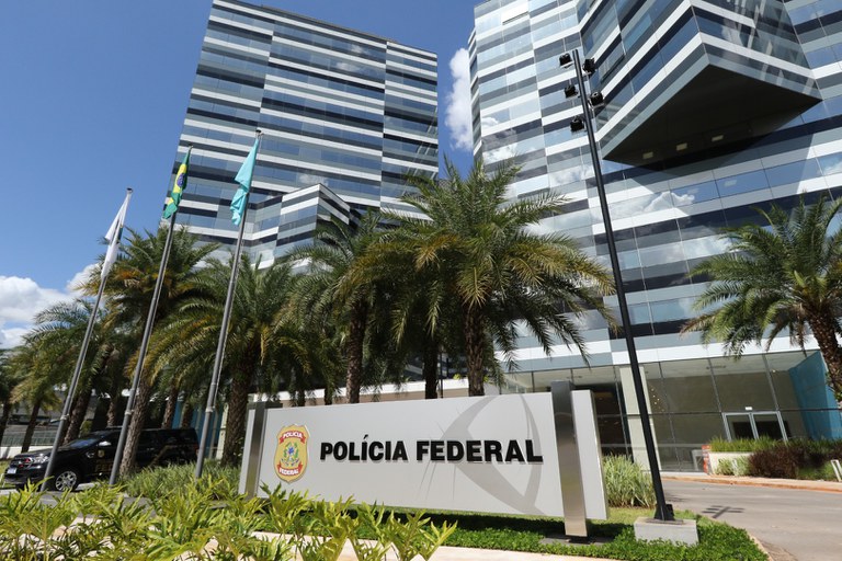 Fachada do prédio da sede da PF em Brasília.