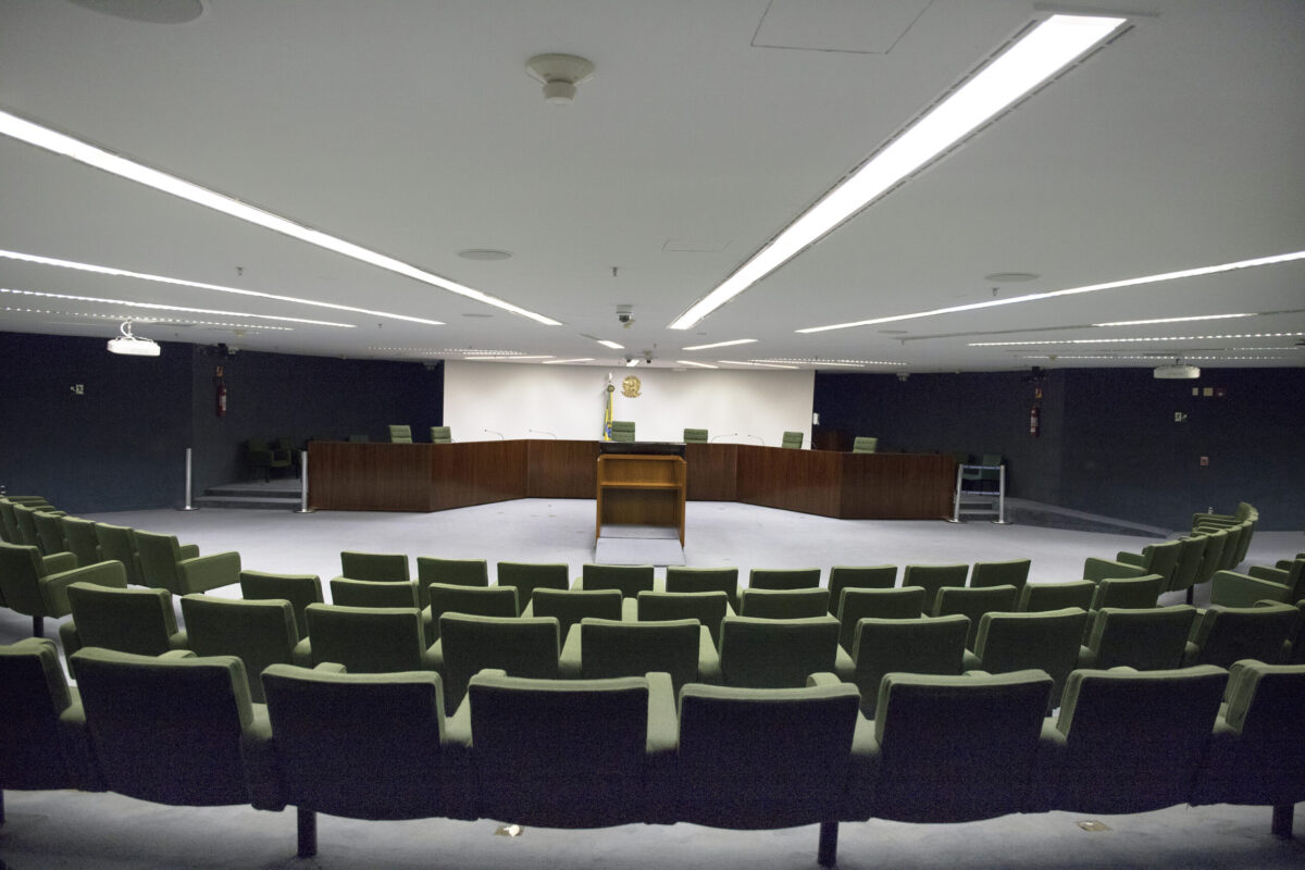 Sala de sessões da Segunda Turma vazia