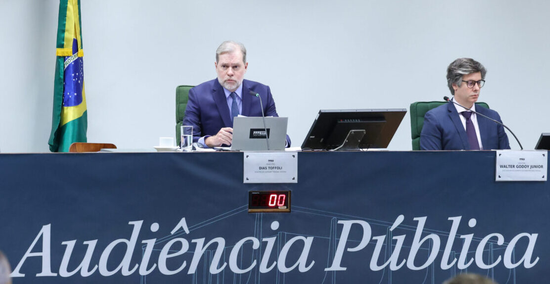 Ministro Dias Toffoli na audiência pública
