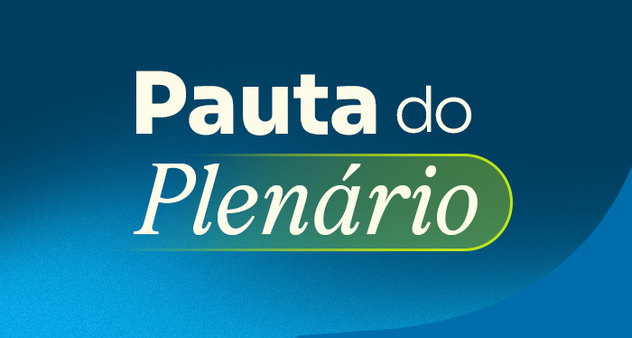 Banner da pauta do plenário