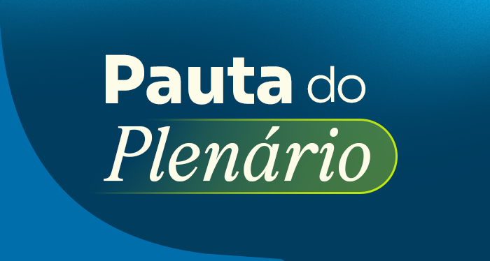 Banner da pauta do plenário