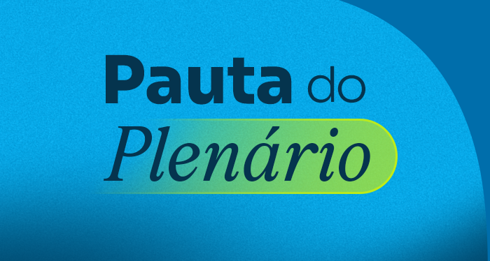Banner da pauta do plenário