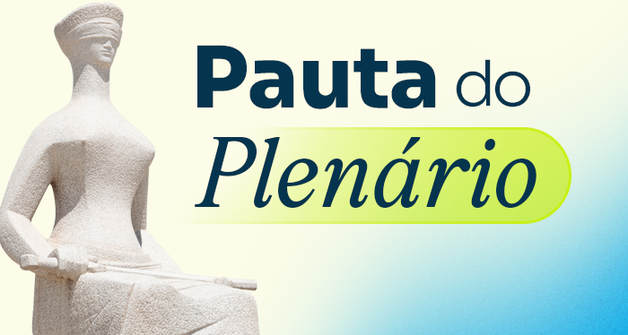 Banner da pauta do plenário