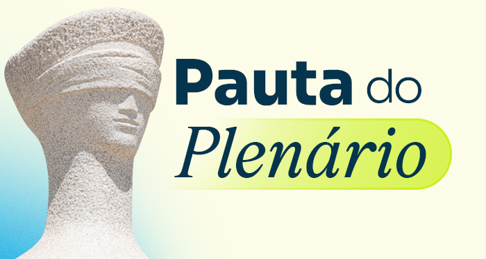 Banner da pauta do plenário