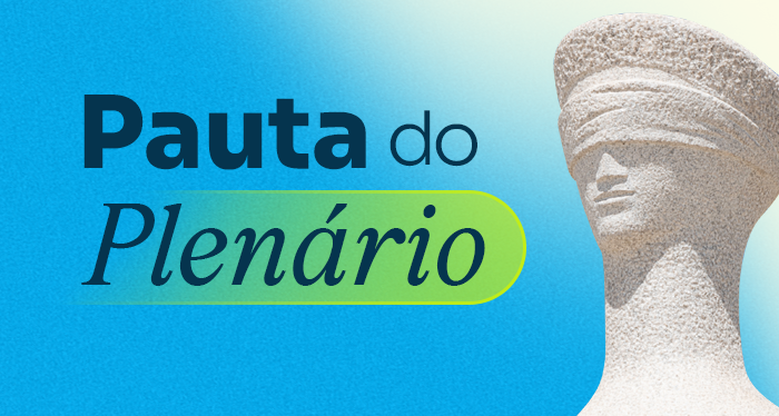 Banner da pauta do plenário