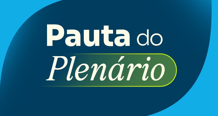 Banner da pauta do plenário