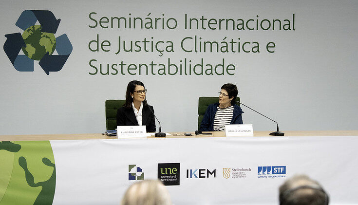 Mesa de encerramento do Seminário Internacional de Justiça Climática e Sustentabilidade