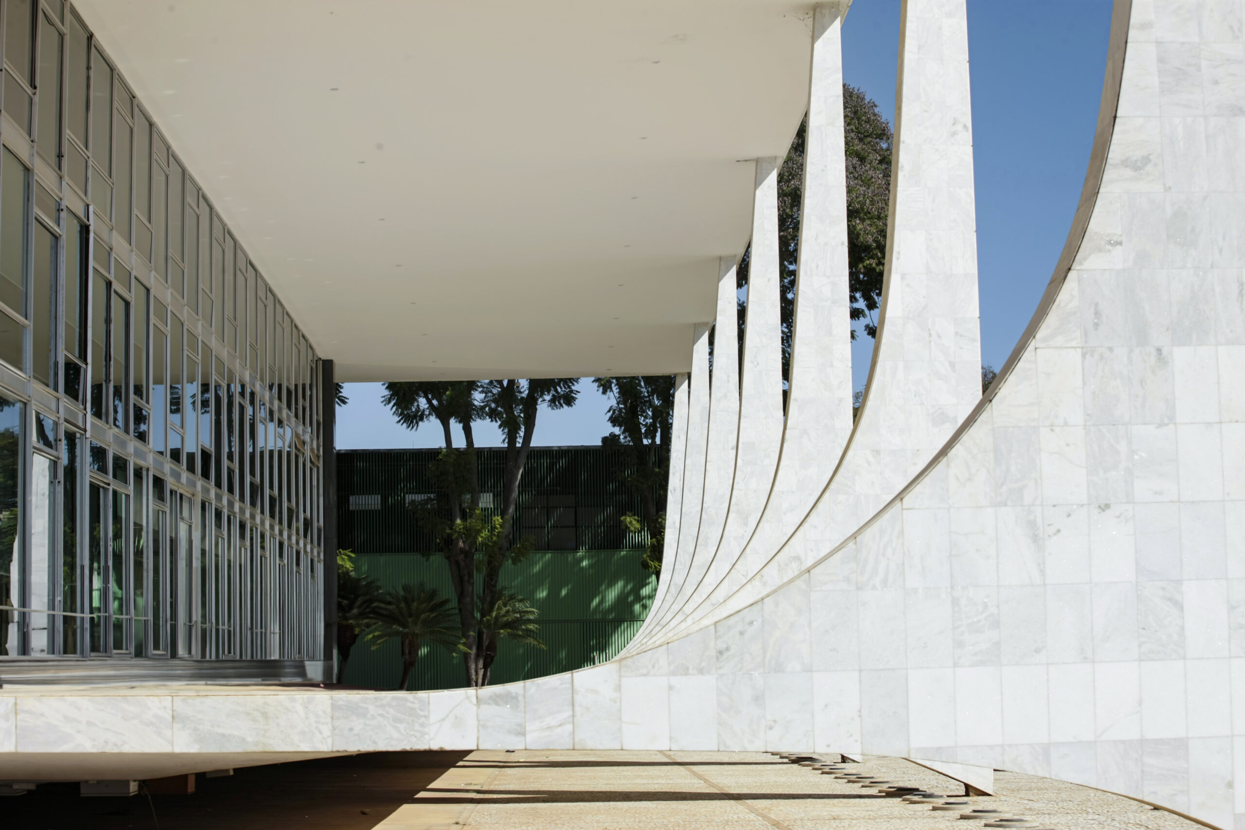 Detalhe arquitetônico do edifício-sede do STF