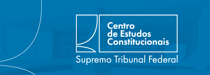 Card na cor azul com a logo do Centro de Estudos Constitucionais do STF