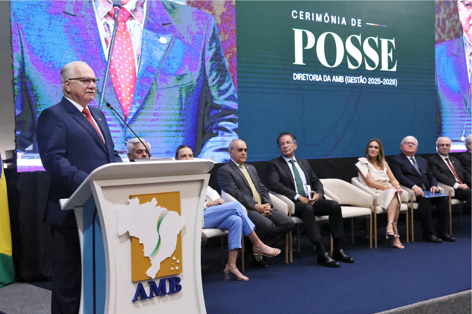 Ministro Edson Fachin na posse do presidente da AMB