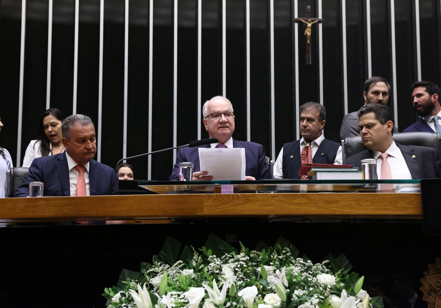 Ministro Edson Fachin em pronunciamento no Congresso Nacional