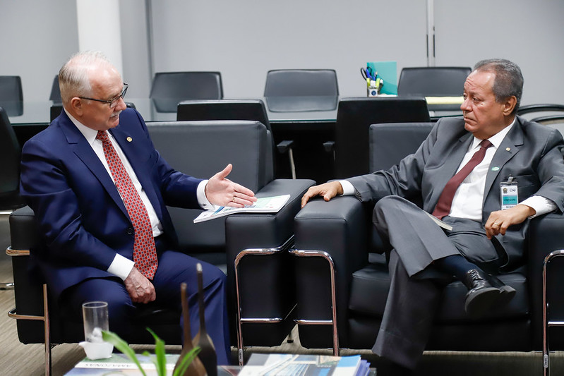 Audiência do presidente do CNJ Min. Edson Fachin com o presidente da Confederação Nacional da Indústria Ricardo Alban
