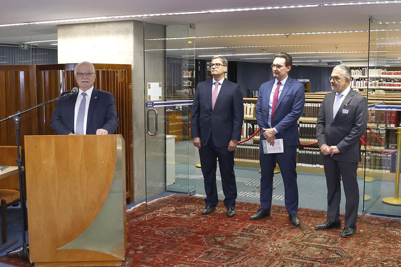 Ministro Edson Fachin no lançamento do livro Processo Tributário