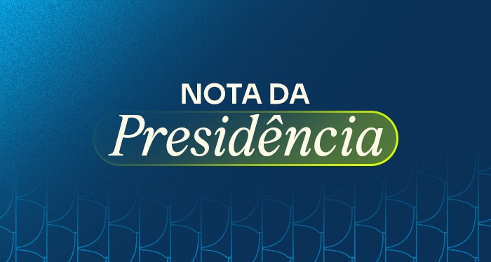 Arte gráfica de Nota da Presidência