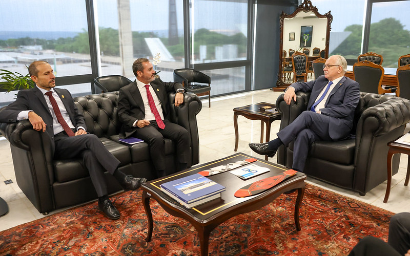 Presidente do STF, ministro Edson Fachin, recebe o diretor-geral da Polícia Federal, Andrei Rodrigues Diretor-Geral da Polícia Federal.